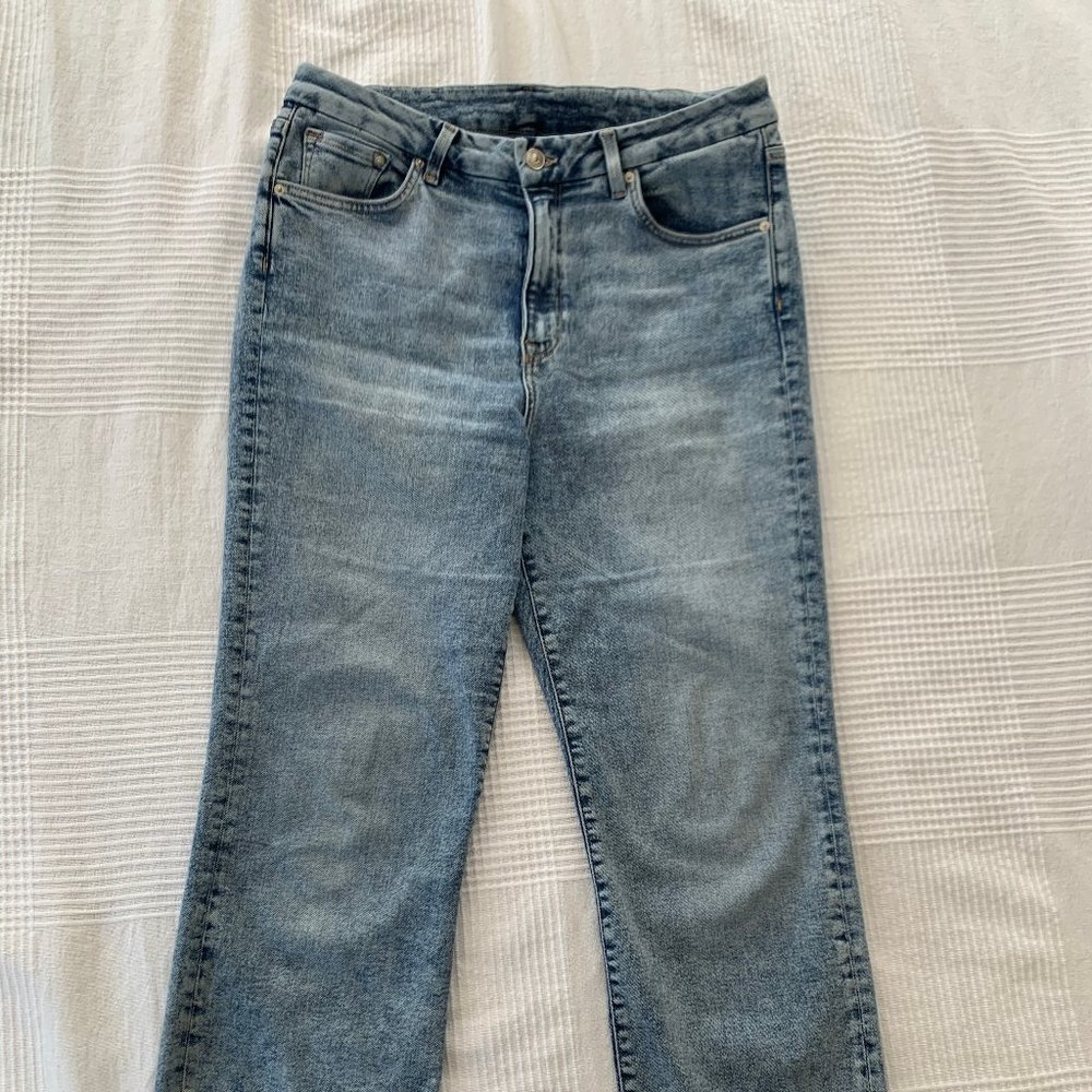 H&M Embrace Slim High Ankle Jeans - light blue